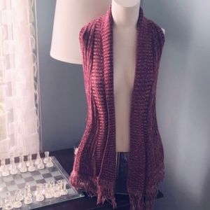 Sleeveless sweater vest cardigan